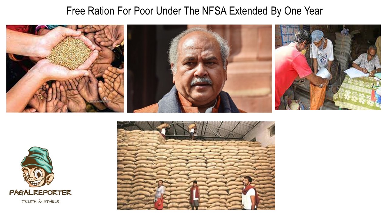 Free Ration For Poor Under The NFSA Extended By One Year